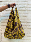 Chocolate & Orche Slouchy Oversized Chenille Tote Boho Bag