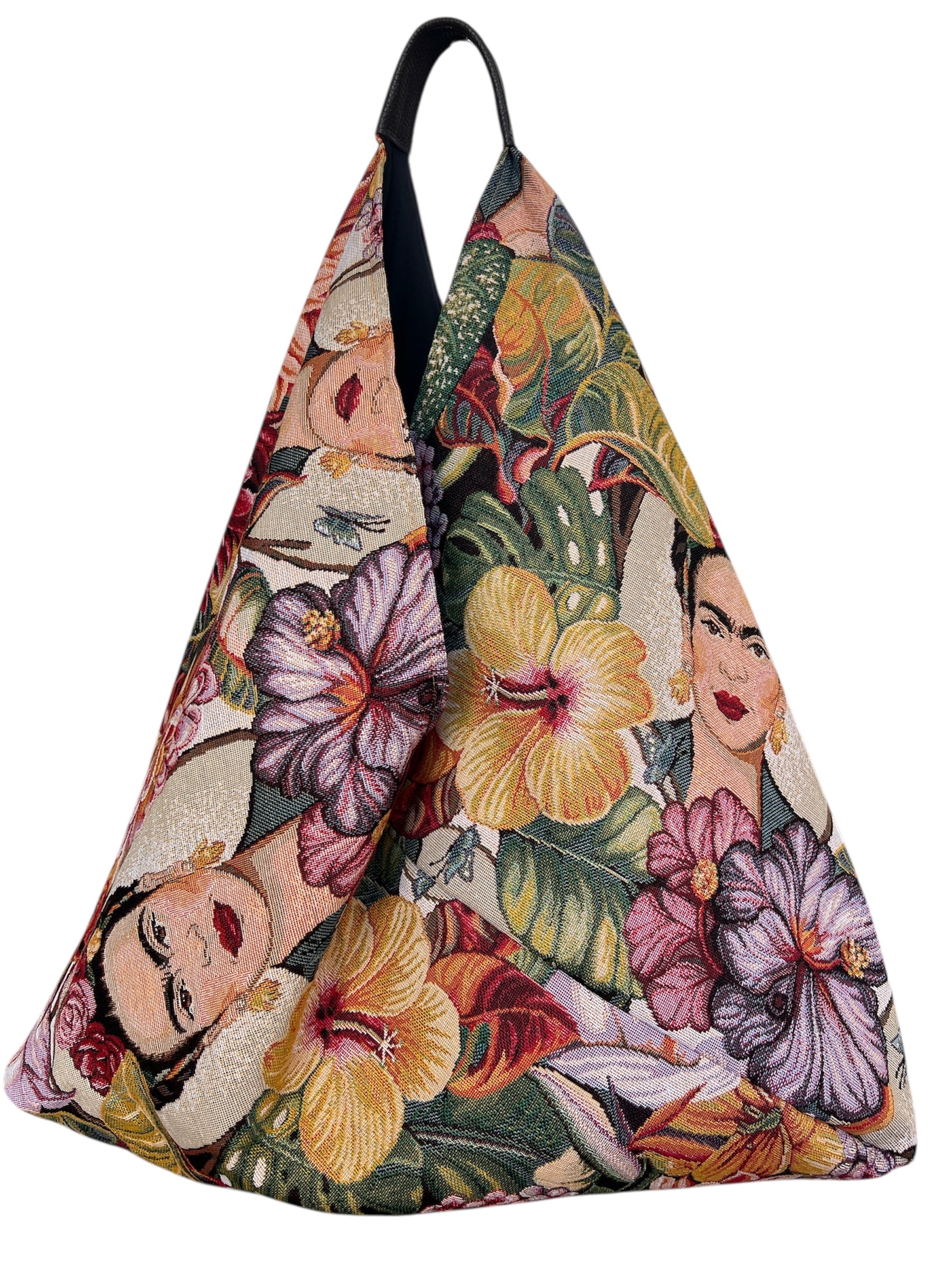 Floral Frida Slouchy Oversized Tote Boho Bag