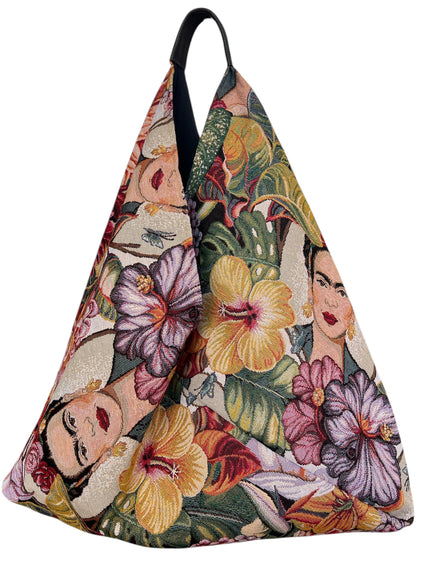 Floral Frida Slouchy Oversized Tote Boho Bag