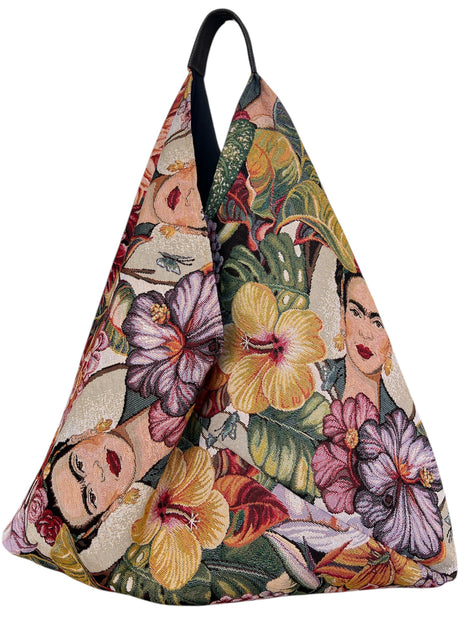 Floral Frida Slouchy Oversized Tote Boho Bag