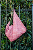 Blush Lace Slouchy Oversized Tote Boho Bag