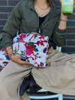 Blush Pearl Slouchy Oversized Velvet Tote Boho Bag