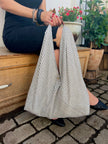 Striped Oversized Slouchy Tote Boho Bag