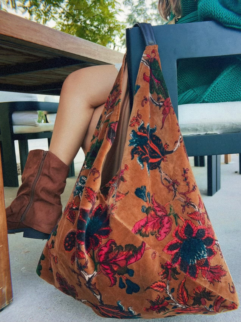 Copper Slouchy Oversized Tote Boho Bag