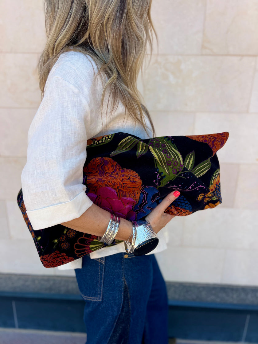 NEW: Obsidian Garden Slouchy Oversized Tote Boho Bag