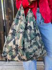 Camo Slouchy Oversized Tote Boho Bag