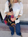 NEW: Obsidian Garden Slouchy Oversized Tote Boho Bag