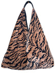 Tiger Velvet Slouchy Oversized Tote Boho Bag
