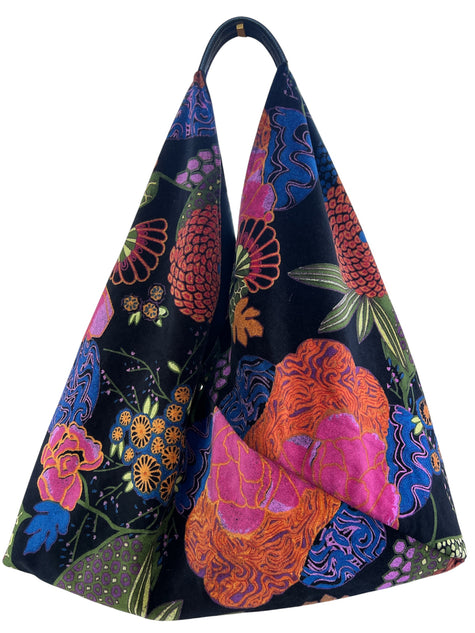 NEW: Obsidian Garden Slouchy Oversized Tote Boho Bag