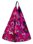Hot Pink Slouchy Oversized Velvet Tote Boho Bag