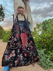 Black Citrus Slouchy Oversized Tote Boho Bag