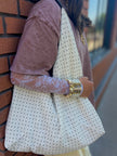 Polka Dot Oversized Slouchy Boho Bag