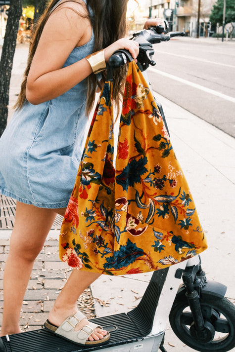 Marigold Floral Statement Boho Bag