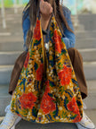 Saffron Floral Boho Bag