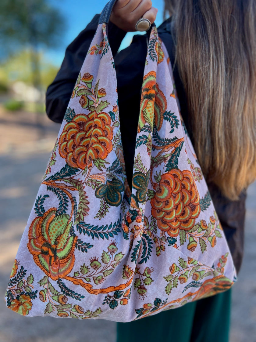 Blush Floral Boho Bag